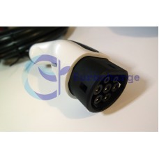 Type 2 plug tethered cable, 3 phase, 22kw, 5 meter 